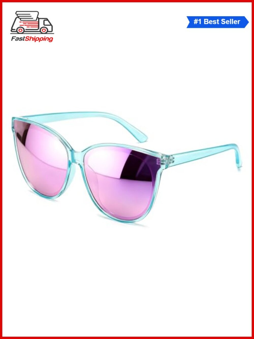 ✨ Oversized Cat Eye Polarized Sunglasses UV400 Protection for Women
